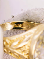 10K Alaskan Gold in Quartz Signet Ring