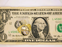 10K Alaskan Gold in Quartz Signet Ring