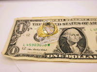 10K Alaskan Gold in Quartz Signet Ring
