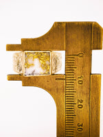 Vintage 10K Floral Gold Quartz Signet Ring