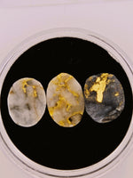 3 x Gold Quartz Cabochon Parcel - 3.07cts