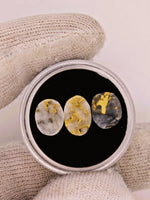3 x Gold Quartz Cabochon Parcel - 3.07cts