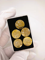 5 x Round Colorado Gold Quartz Parcel - 32.32cts