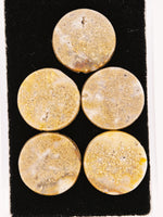 5 x Round Colorado Gold Quartz Parcel - 32.32cts
