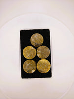 5 x Round Colorado Gold Quartz Parcel - 32.32cts