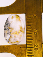23.83ct Gympie Australia mine Gold Quartz & Platinum Cabochon