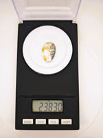 23.83ct Gympie Australia mine Gold Quartz & Platinum Cabochon