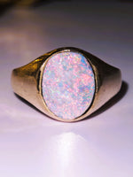 Antique 10K Australian Boulder Opal Ring