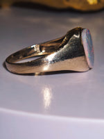 Antique 10K Australian Boulder Opal Ring