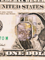 Antique 14K Two-Tone Gold Colorado Gold Quartz Ring