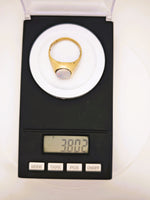 Antique 10K Australian Boulder Opal Ring