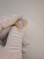 Antique 10K Australian Boulder Opal Ring