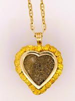 14K Alaskan Gold Quartz Nugget Pendant