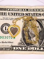 14K Alaskan Gold Quartz Nugget Pendant