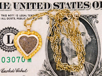 14K Alaskan Gold Quartz Nugget Pendant