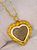 14K Alaskan Gold Quartz Nugget Pendant