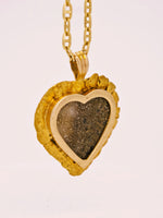 14K Alaskan Gold Quartz Nugget Pendant