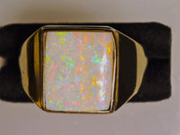 10K Solid 2.10ct Australian Coober Pedy Opal Ring