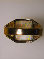 10K Solid 2.10ct Australian Coober Pedy Opal Ring