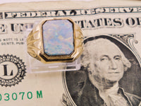 Vintage 10K Australian Boulder Opal Ring