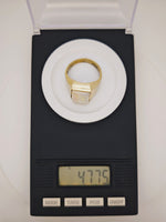 10K Solid 2.10ct Australian Coober Pedy Opal Ring