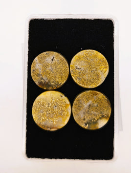4 x Round Colorado Gold Quartz Parcel - 24.94cts