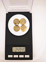 4 x Round Colorado Gold Quartz Parcel - 24.94cts