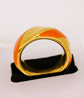 14K Milor Italy Twist Enamel Ring