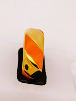 14K Milor Italy Twist Enamel Ring