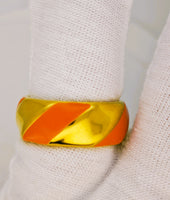 14K Milor Italy Twist Enamel Ring