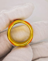 14K Milor Italy Twist Enamel Ring