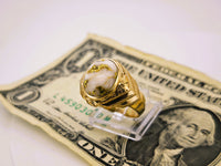 10K Gold in Quartz Signet Ring 16to1 Mine