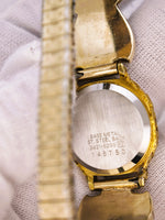 22K RARE Vintage 1980’s Seiko Quartz Gold Nugget Diamond Watch