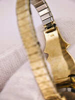 22K RARE Vintage 1980’s Seiko Quartz Gold Nugget Diamond Watch