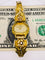 22K RARE Vintage 1980’s Seiko Quartz Gold Nugget Diamond Watch