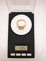 10K 16:1 Gold in Quartz Signet Ring