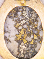 10K Gold Quartz Specimen Pendant