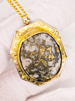 10K Gold Quartz Specimen Pendant