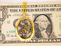 10K Gold Quartz Specimen Pendant
