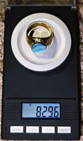 14K Natural Australian Boulder Opal Ring