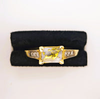 9ct Gold Quartz & Diamond Ring 16to1 Mine