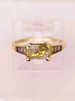 9ct Gold Quartz & Diamond Ring 16to1 Mine