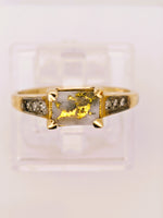9ct Gold Quartz & Diamond Ring 16to1 Mine