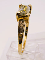 9ct Gold Quartz & Diamond Ring 16to1 Mine
