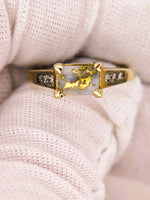 9ct Gold Quartz & Diamond Ring 16to1 Mine