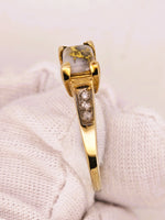 9ct Gold Quartz & Diamond Ring 16to1 Mine