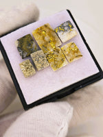 7 x Gold Quartz Cabochon Parcel - 14.36cts