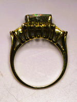 14K Australian Boulder Opal & Diamond Accent Ring