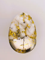 19.38ct Gympie Australia Gold Quartz & Platinum Cabochon