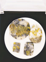 4 x Nevada Gold Quartz Cabochon Parcel - 57.54cts
